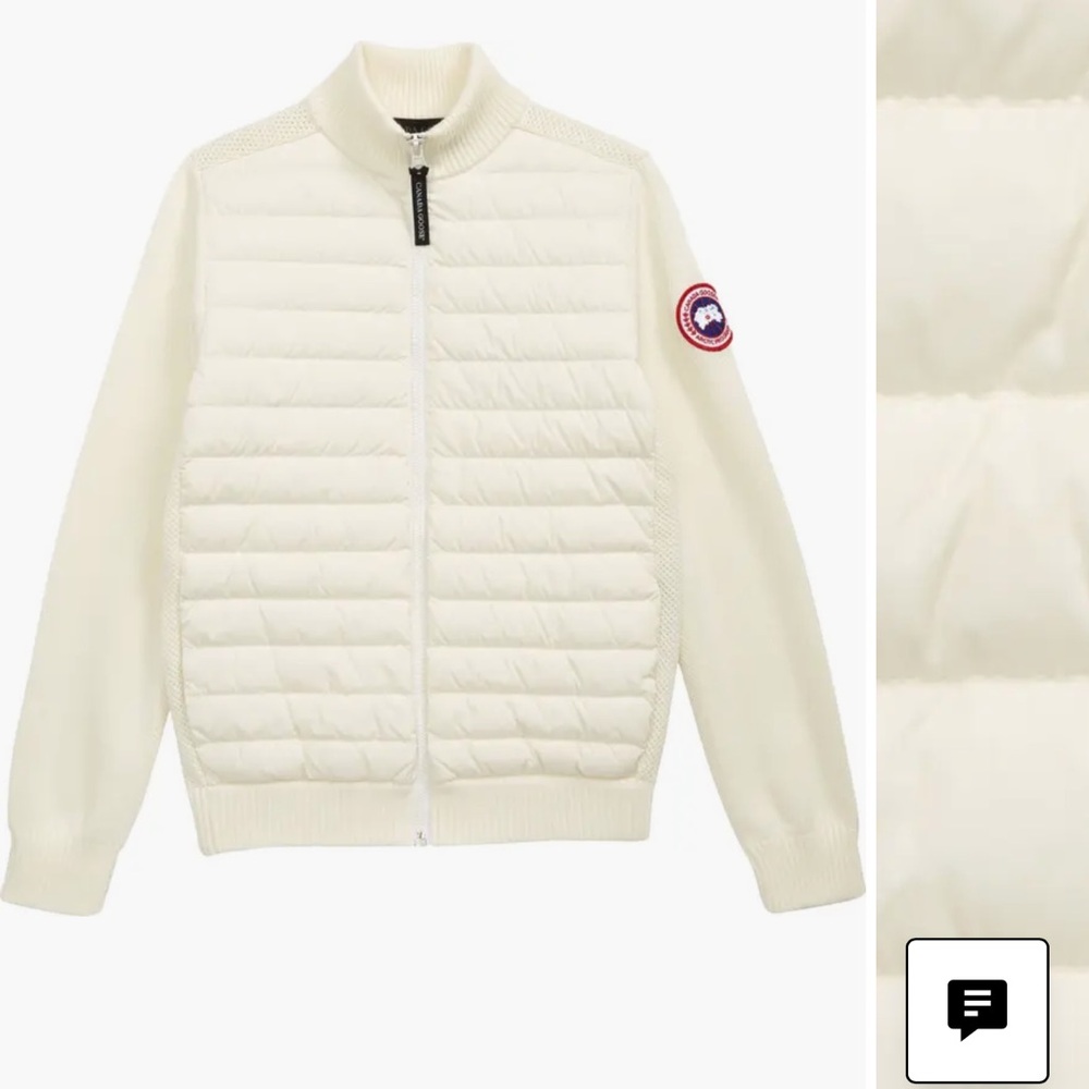 Canada goose Kids' Hybridge Knit Wool Puffer Jacket